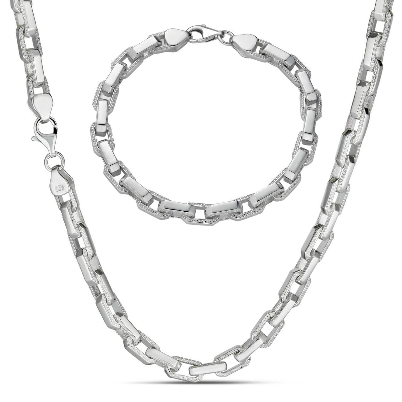 Hermes Rolo Chain Necklace Or Bracelet - 925 Sterling Silver - 7"-24" - 7mm