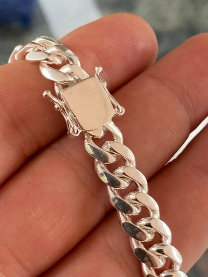 BUDGET Miami Cuban Link Chain Necklace Or Bracelet - 925 Sterling Silver - 7-30" - 5-14mm