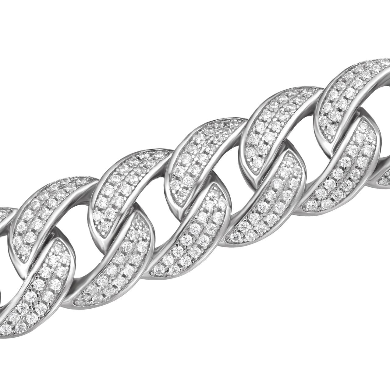 MOISSANITE Flat Miami Cuban Link Chain Necklace Iced Out - 925 Silver - 12mm - 16-30"