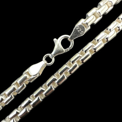 Puffed Rounded Rolo Chain Necklace Or Bracelet - Hollow 925 Sterling Silver - 7"-28" - 6mm