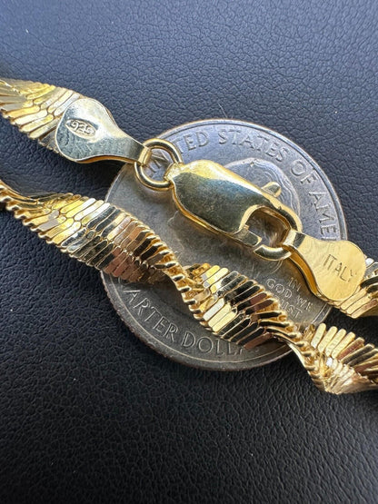 Singapore Rope Chain Necklace - 14k Gold Vermeil 925 Sterling Silver - 14"-28" - 6mm