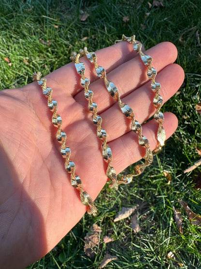 Singapore Rope Chain Necklace - 14k Gold Vermeil 925 Sterling Silver - 14"-28" - 6mm