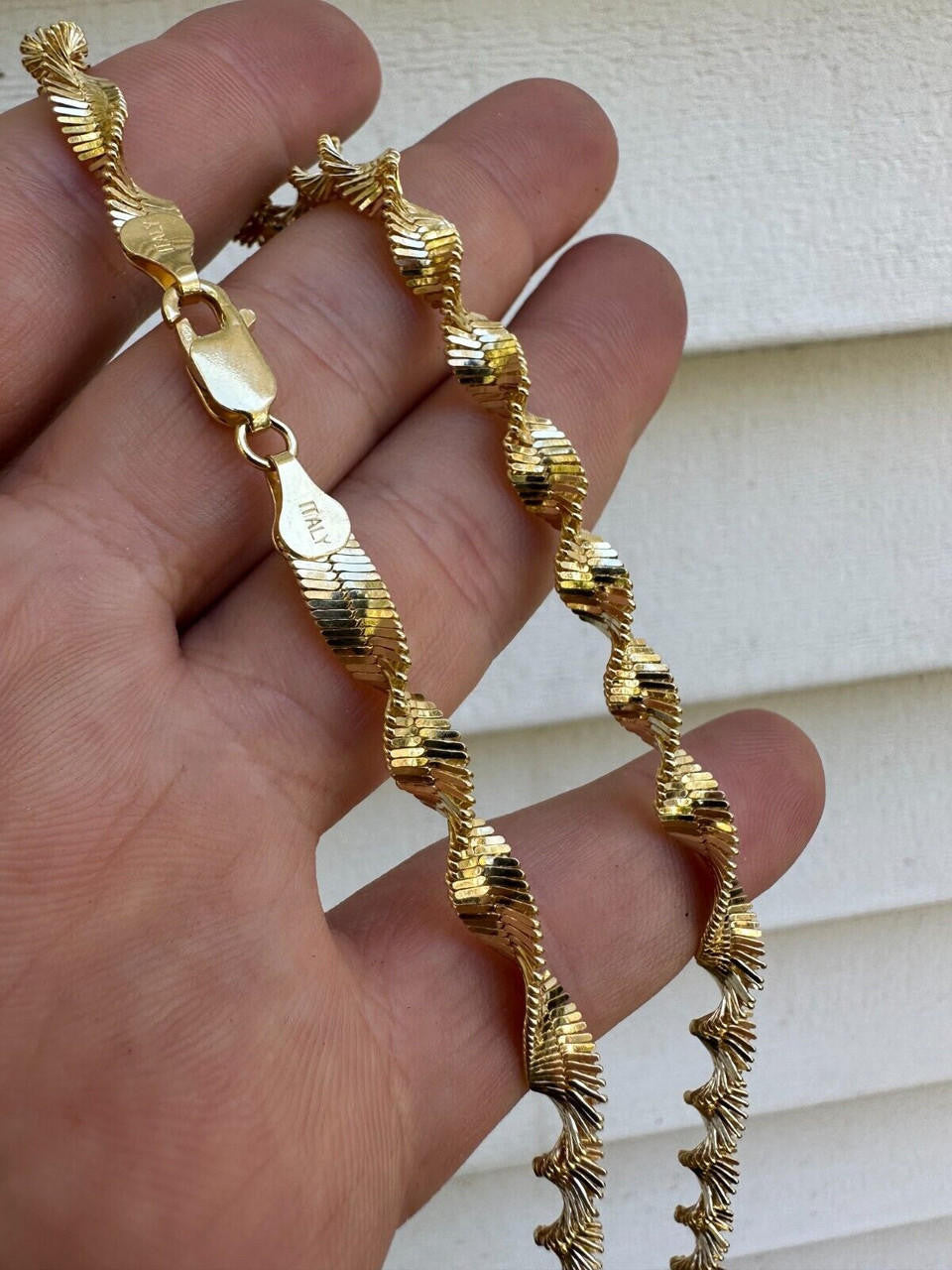 Singapore Rope Chain Necklace - 14k Gold Vermeil 925 Sterling Silver - 14"-28" - 6mm