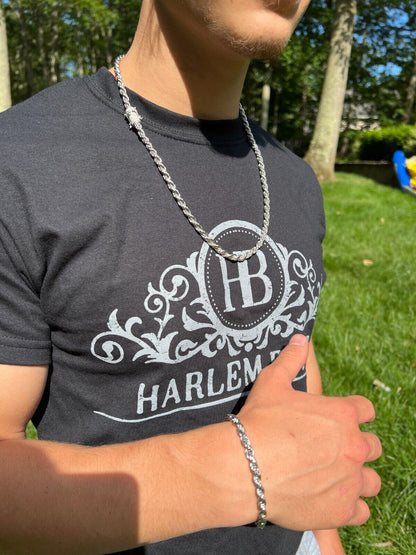 MOISSANITE Rope Chain Necklace Or Bracelet Iced Out Clasp - 925 Silver - 6mm - 7-30"