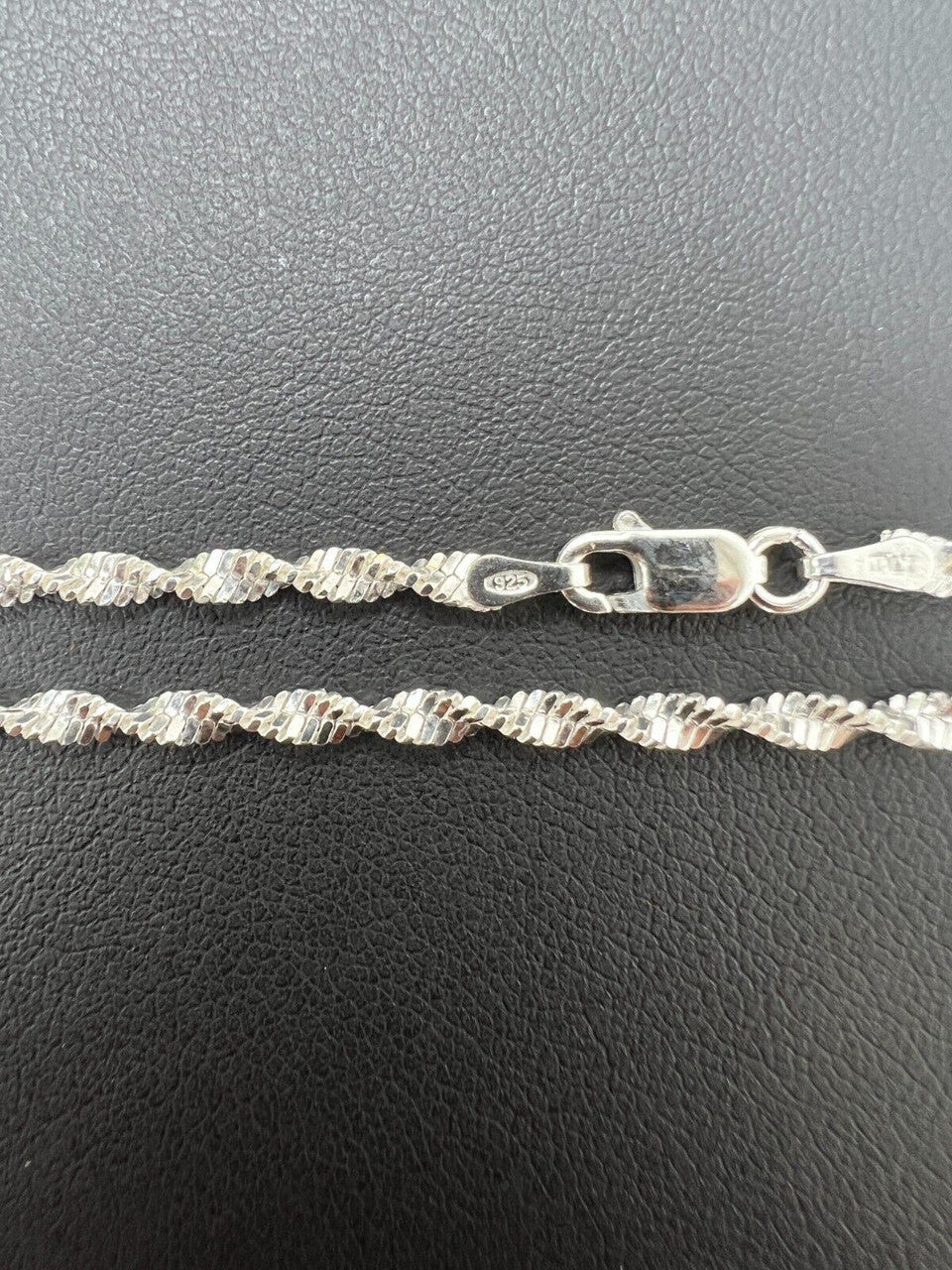 Singapore Rope Chain Necklace - 925 Sterling Silver - 14"-30" - 2.5mm