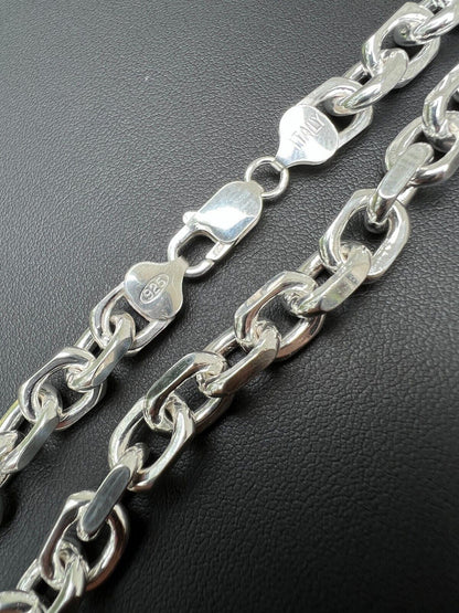 Anchor Cable Chain Necklace Or Bracelet - 925 Sterling Silver - 7"-30" - 4mm-8mm