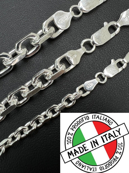 Anchor Cable Chain Necklace Or Bracelet - 925 Sterling Silver - 7"-30" - 4mm-8mm