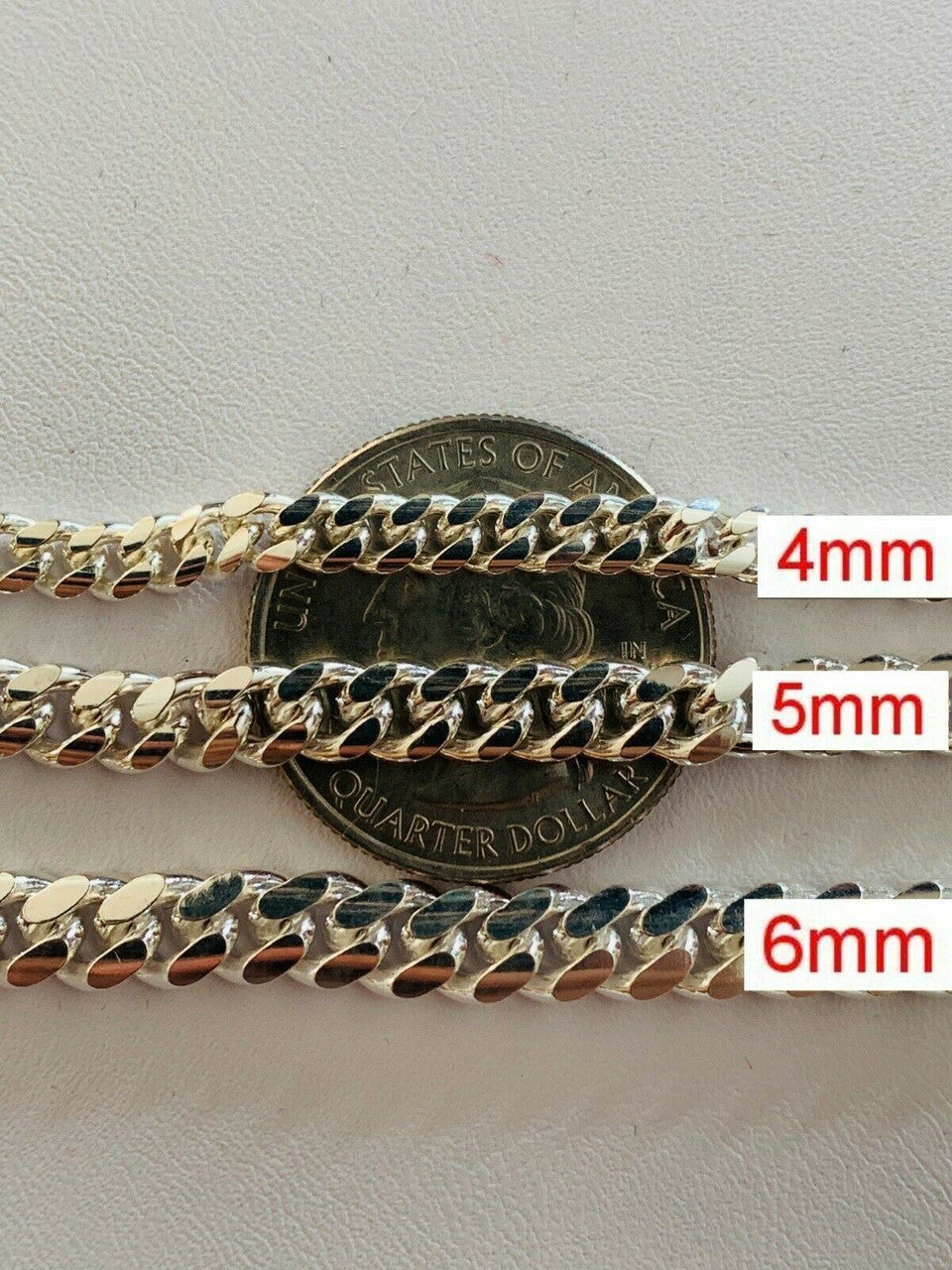 Miami Cuban Link Chain Necklace Or Bracelet W. Box Lock - 925 Sterling Silver - 7"-30" - 4mm-10.5mm
