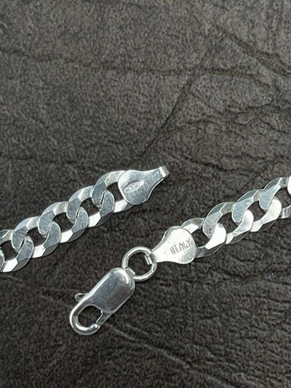 Flat Curb Cuban Chain Necklace - 925 Sterling Silver - 16"-30" - 3mm-10.5mm