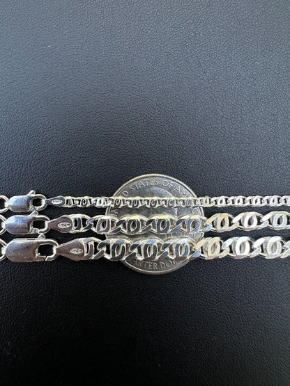 Tigers Eye Link Chain Necklace Or Bracelet - 925 Sterling Silver - 7"-30" - 2.5mm-5.5mm