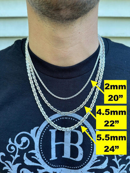 Tigers Eye Link Chain Necklace Or Bracelet - 925 Sterling Silver - 7"-30" - 2.5mm-5.5mm