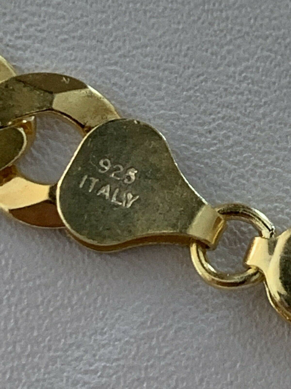 Flat Curb Cuban Chain Necklace - Two Tone Diamond Cut 14k Gold Vermeil 925 Sterling Silver - 16"-30" - 3mm-10.5mm