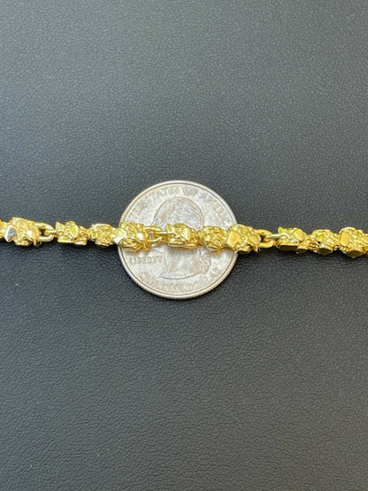 Custom Nugget Chain Necklace - 14k Gold Vermeil 925 Sterling Silver - 18"-30" - 5mm