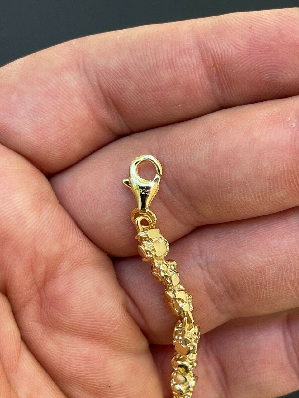 Custom Nugget Chain Necklace - 14k Gold Vermeil 925 Sterling Silver - 18"-30" - 5mm