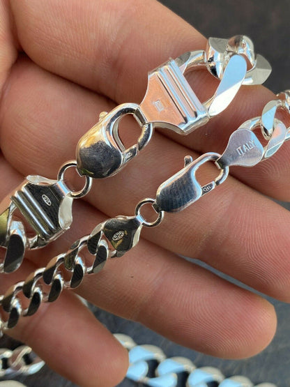 Miami Cuban Link Chain Necklace Or Bracelet - 14k Gold Vermeil 925 Sterling Silver - 7"-30" - 4mm-10.5mm