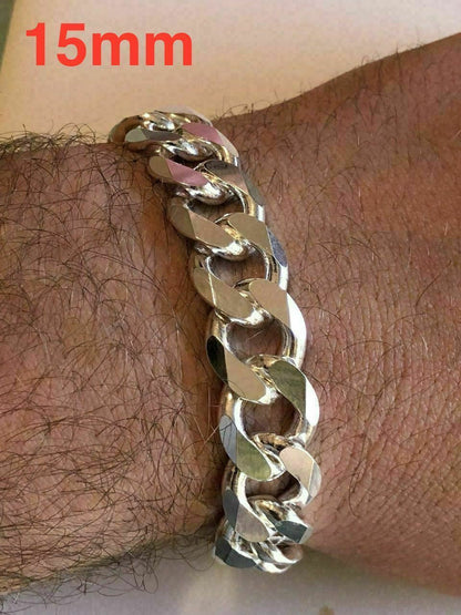 Miami Cuban Link Chain Necklace Or Bracelet - 14k Gold Vermeil 925 Sterling Silver - 7"-30" - 4mm-10.5mm