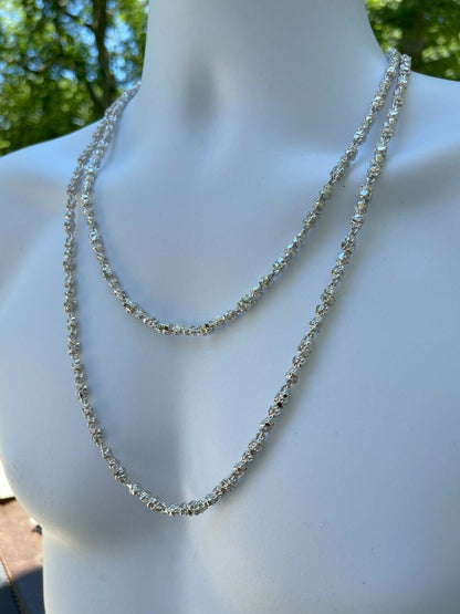 Custom Nugget Chain Necklace - 925 Sterling Silver - 18"-30" - 5mm