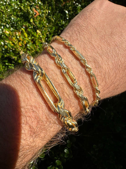 Milano Figarope Chain Necklace Or Bracelet - 14k Gold Vermeil 925 Sterling Silver - 7"-30" - 4mm-10mm