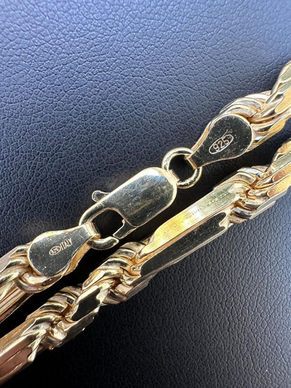 Milano Figarope Chain Necklace Or Bracelet - 14k Gold Vermeil 925 Sterling Silver - 7"-30" - 4mm-10mm