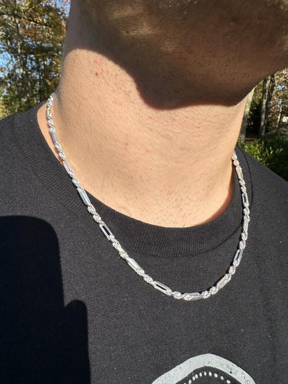 Milano Figarope Chain Necklace Or Bracelet - 925 Sterling Silver - 7"-30" - 4mm-10mm