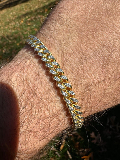 Diamond Cut Miami Cuban Link Chain Necklace Or Bracelet - 14k Gold Vermeil 925 Sterling Silver - 7"-30" - 3mm-7mm