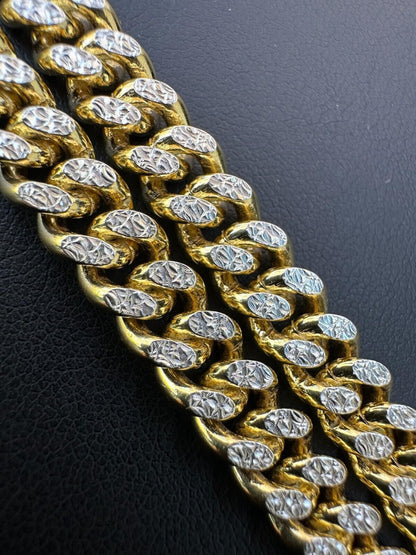 Diamond Cut Miami Cuban Link Chain Necklace Or Bracelet - 14k Gold Vermeil 925 Sterling Silver - 7"-30" - 3mm-7mm