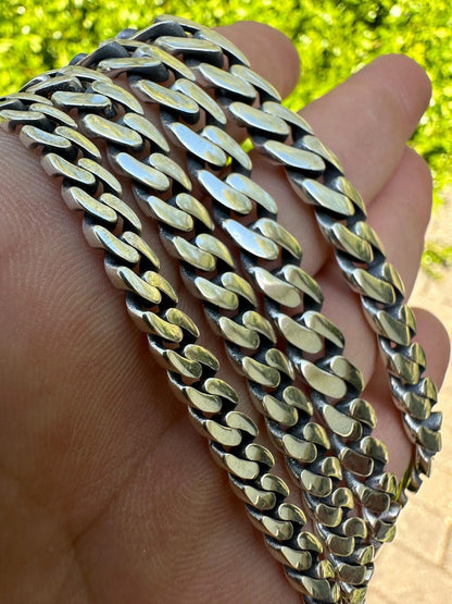 Cancun Cuban Link Chain Necklace Sleek Clasp - 925 Sterling Silver - 18"-28" - 6mm-12mm