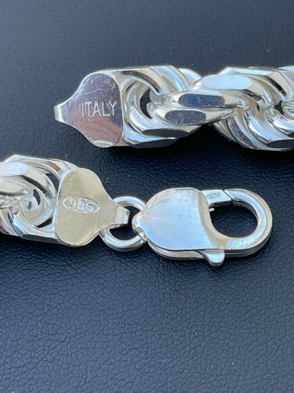 BIG BOSS Rope Chain Necklace - 925 Sterling Silver - 18"-30" - 11mm