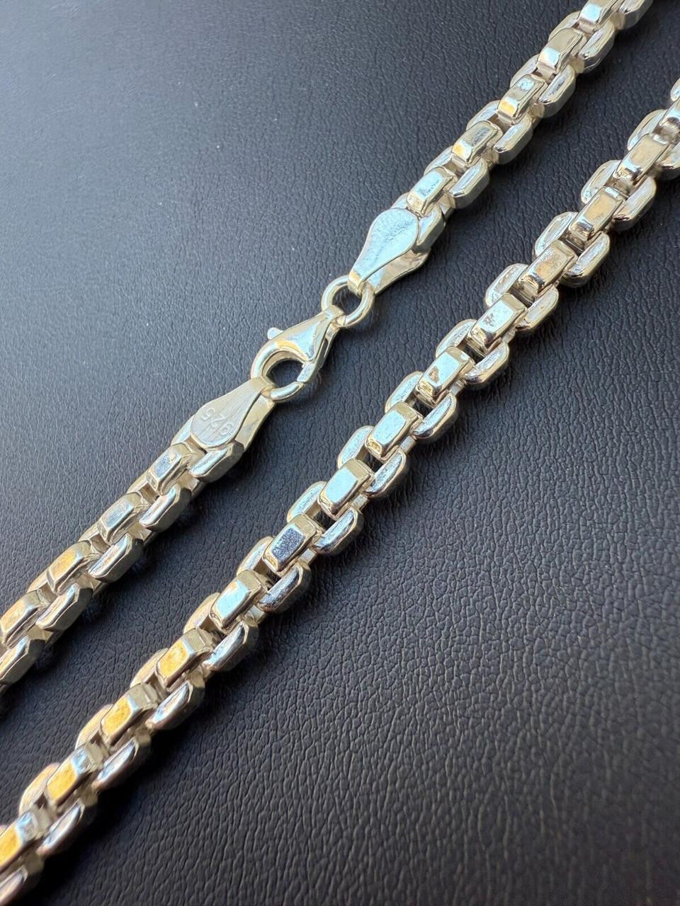 Puffed Rolo Chain Necklace - Hollow 925 Sterling Silver - 16"-28" - 5mm