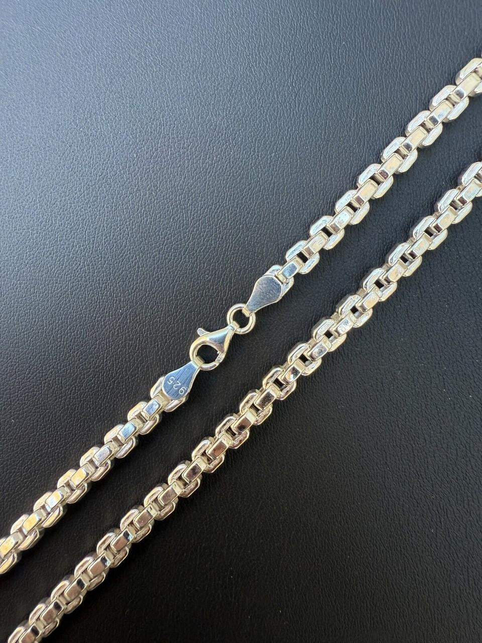 Puffed Rolo Chain Necklace - Hollow 925 Sterling Silver - 16"-28" - 5mm