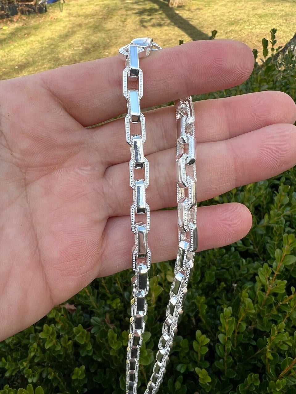 Hermes Rolo Chain Necklace Or Bracelet - 925 Sterling Silver - 7"-24" - 7mm