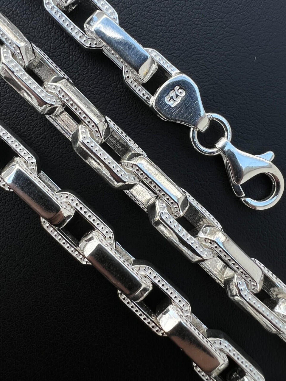 Hermes Rolo Chain Necklace Or Bracelet - 925 Sterling Silver - 7"-24" - 7mm