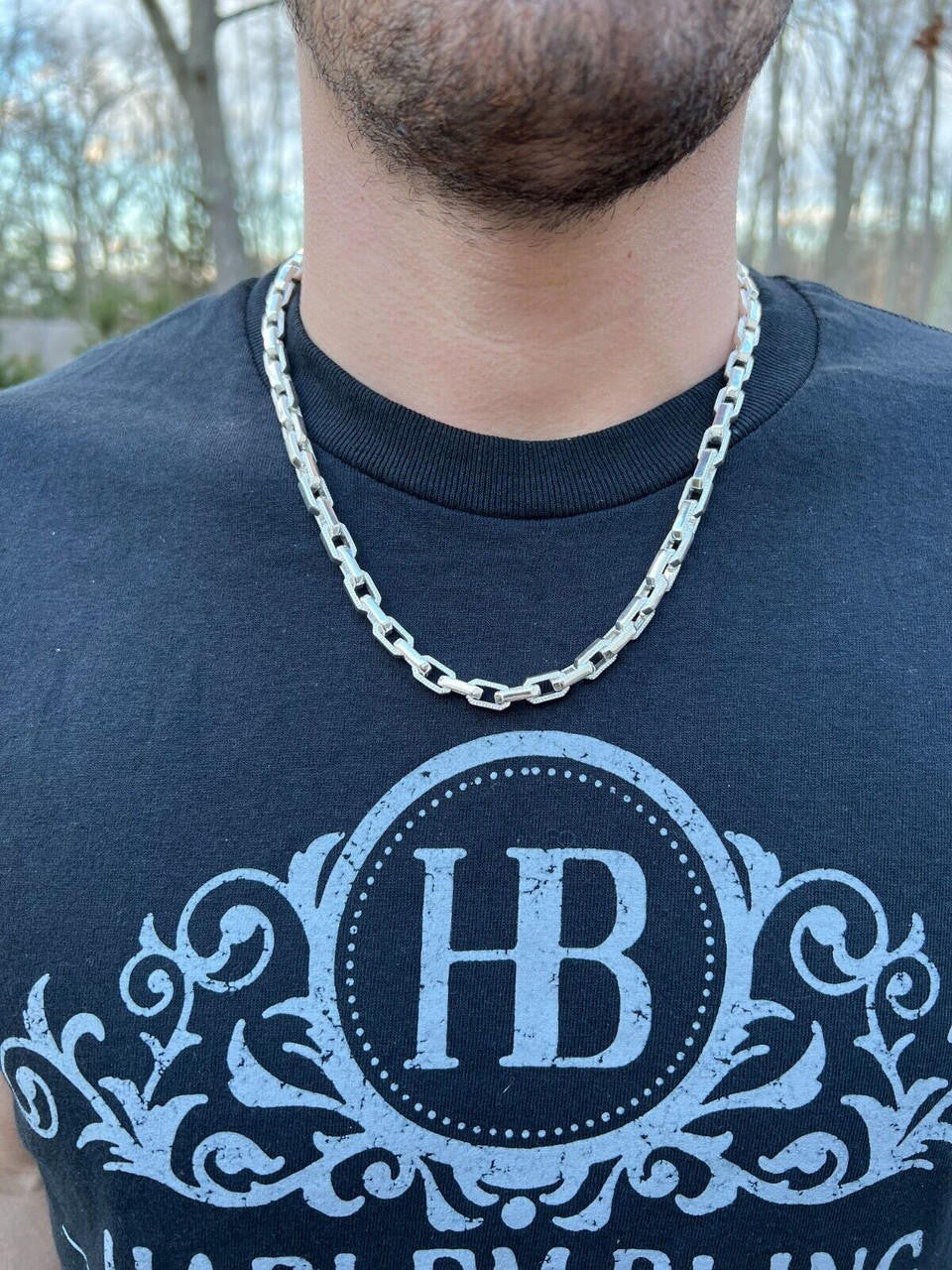 Hermes Rolo Chain Necklace Or Bracelet - 925 Sterling Silver - 7"-24" - 7mm