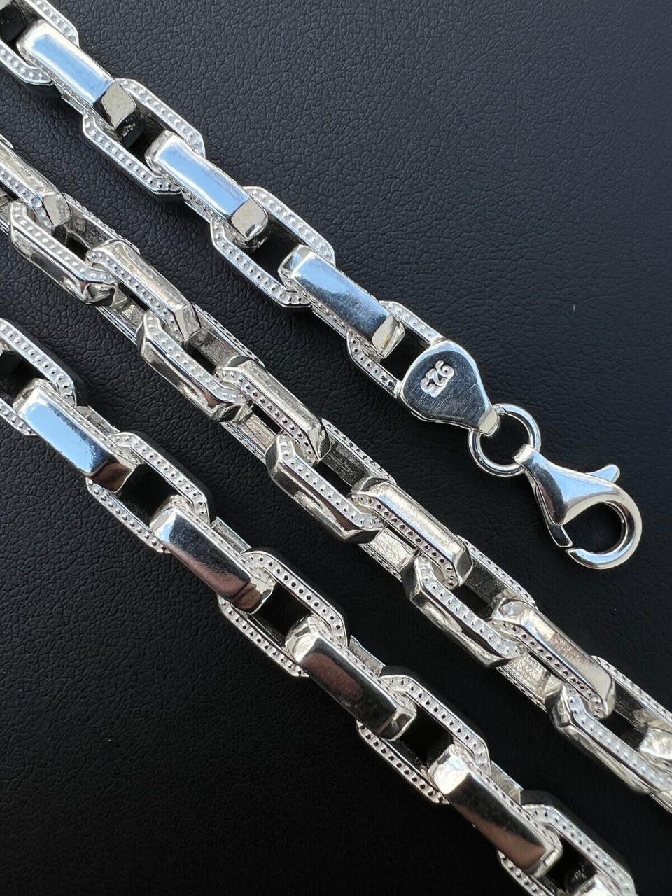 Hermes Rolo Chain Necklace Or Bracelet - 925 Sterling Silver - 7"-24" - 7mm