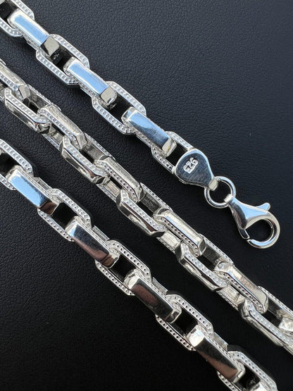 Hermes Rolo Chain Necklace Or Bracelet - 925 Sterling Silver - 7"-24" - 7mm