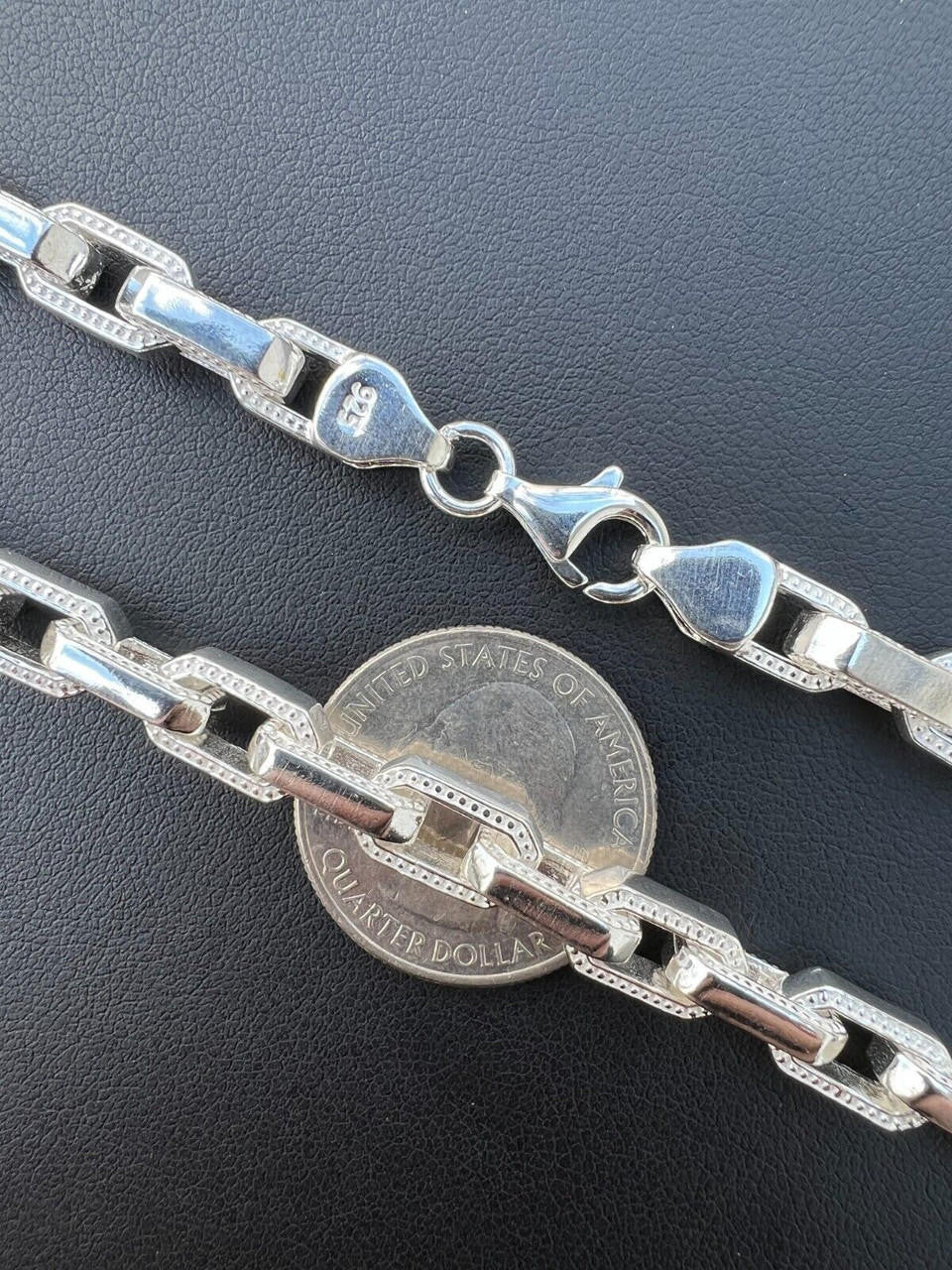 Hermes Rolo Chain Necklace Or Bracelet - 925 Sterling Silver - 7"-24" - 7mm