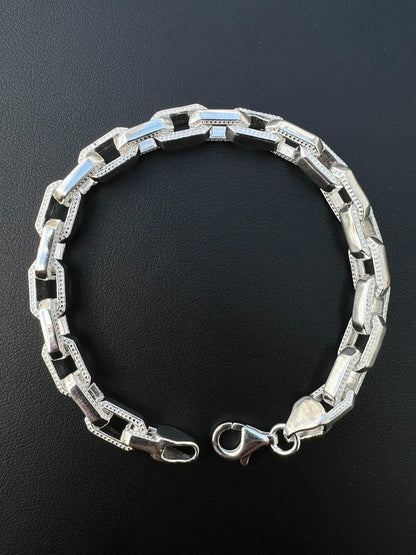 Hermes Rolo Chain Necklace Or Bracelet - 925 Sterling Silver - 7"-24" - 7mm