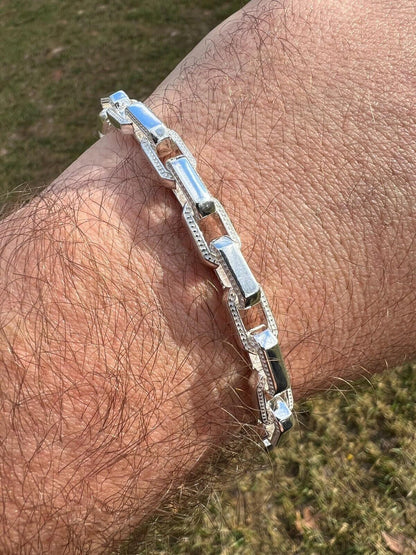 Hermes Rolo Chain Necklace Or Bracelet - 925 Sterling Silver - 7"-24" - 7mm