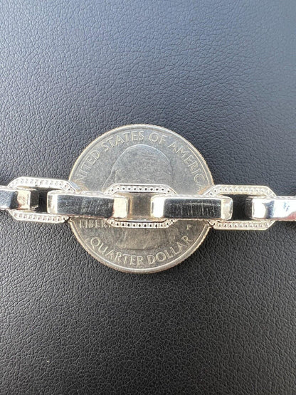 Hermes Rolo Chain Necklace Or Bracelet - 925 Sterling Silver - 7"-24" - 7mm