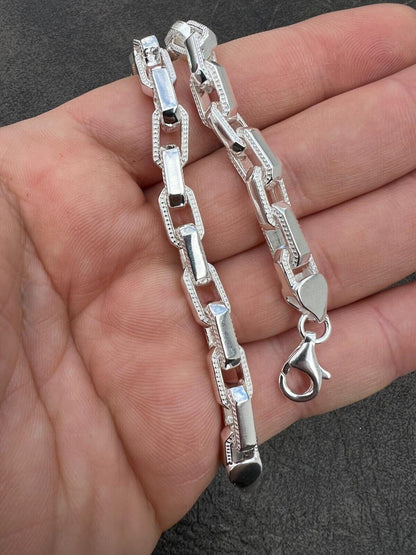 Hermes Rolo Chain Necklace Or Bracelet - 925 Sterling Silver - 7"-24" - 7mm