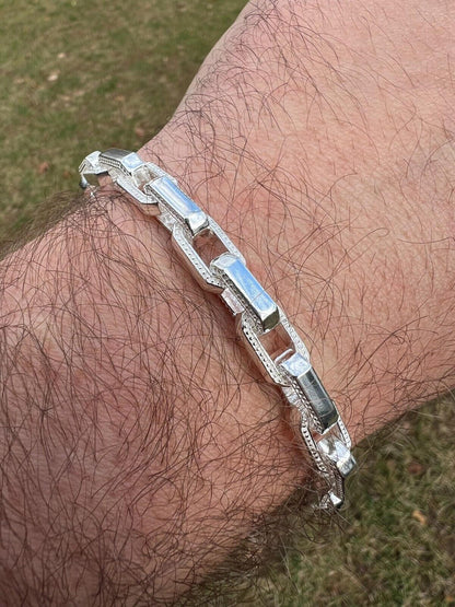 Hermes Rolo Chain Necklace Or Bracelet - 925 Sterling Silver - 7"-24" - 7mm