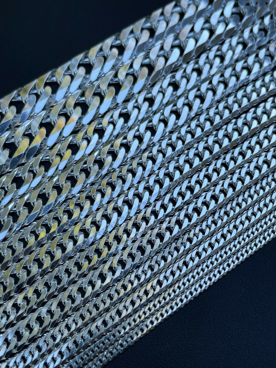 Tight Double Curb Chain Necklace Or Bracelet - 925 Sterling Silver - 7"-30" - 3.5mm-16mm