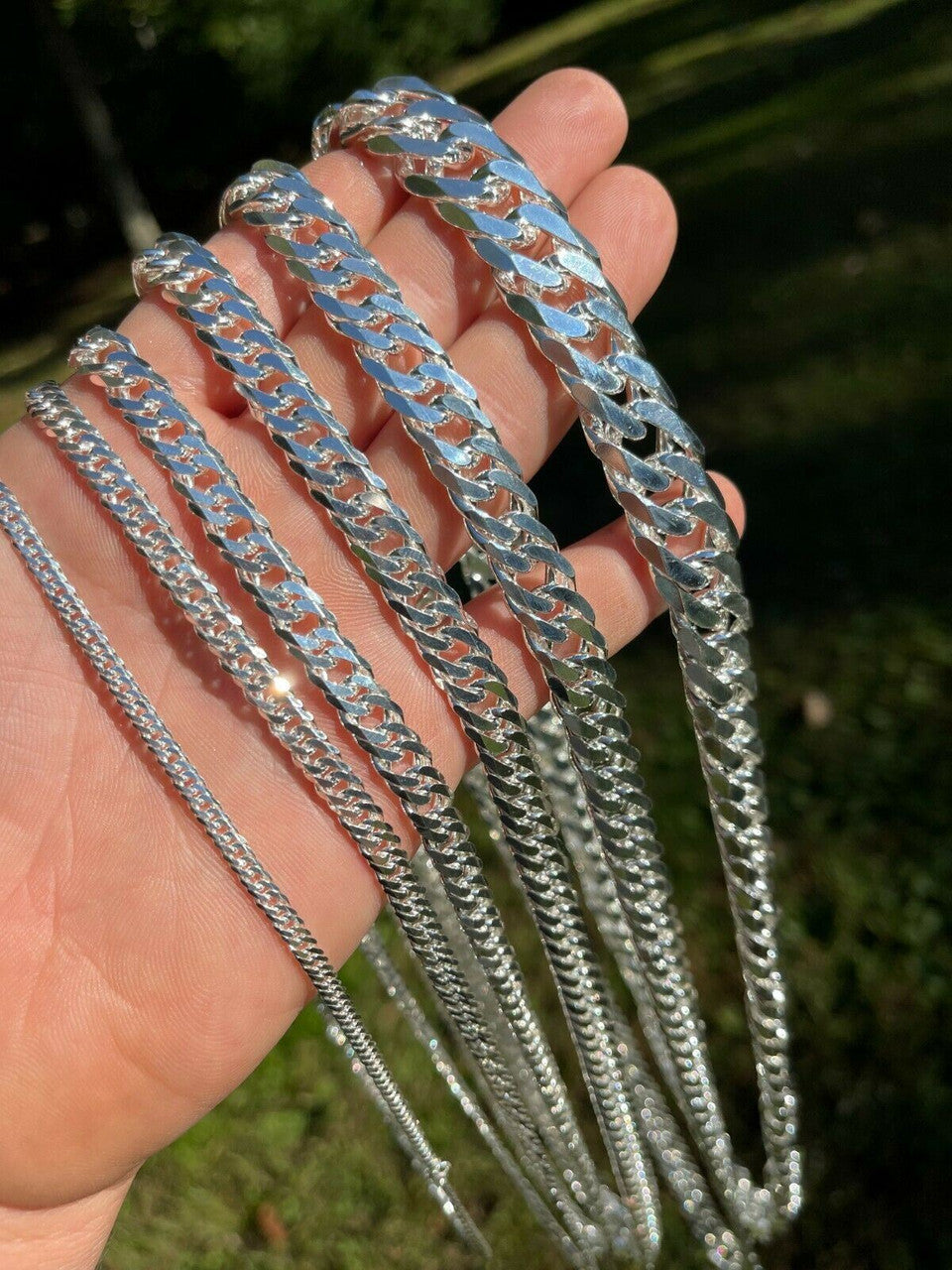 Tight Double Curb Chain Necklace Or Bracelet - 925 Sterling Silver - 7"-30" - 3.5mm-16mm