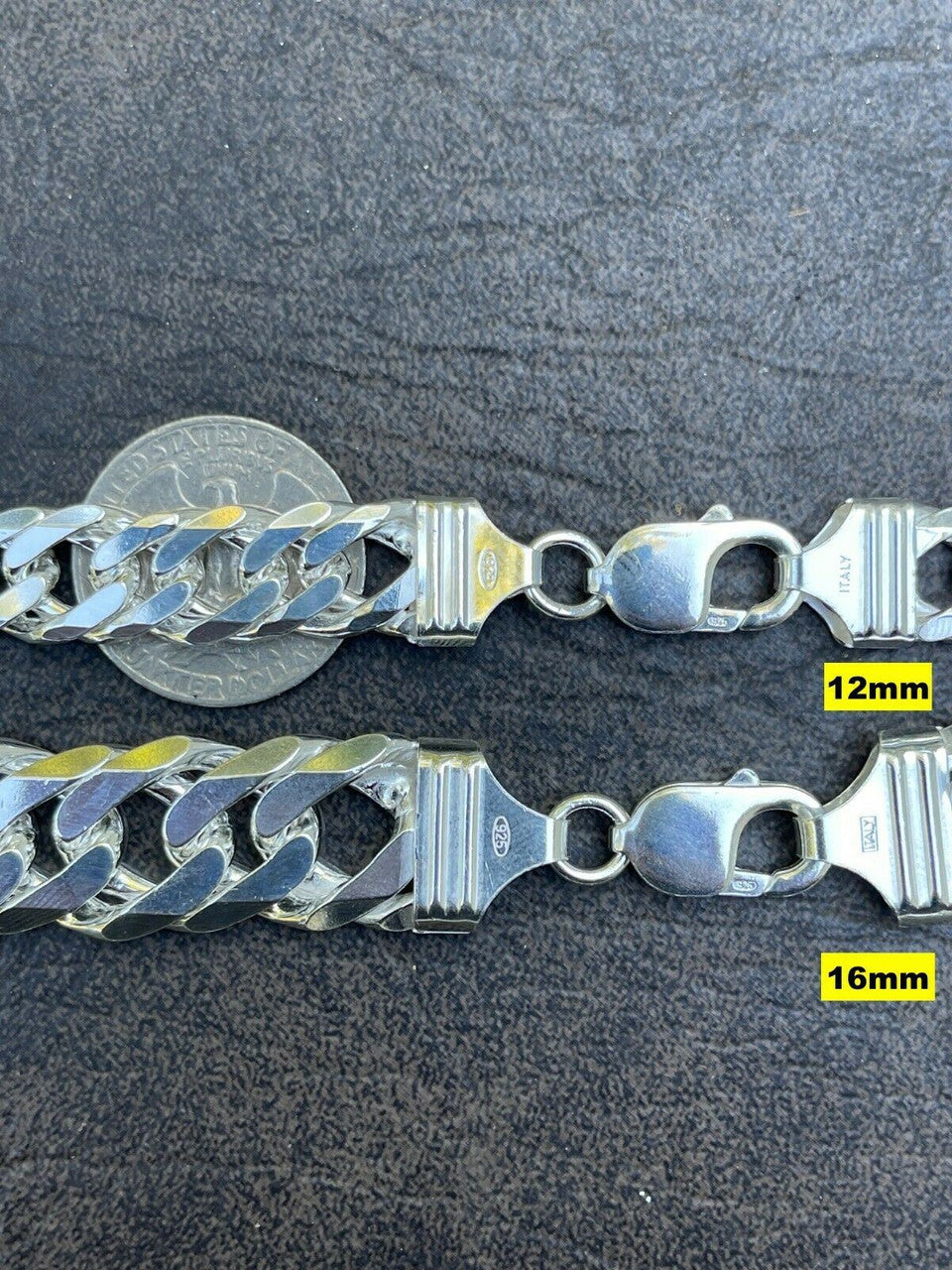 Tight Double Curb Chain Necklace Or Bracelet - 925 Sterling Silver - 7"-30" - 3.5mm-16mm