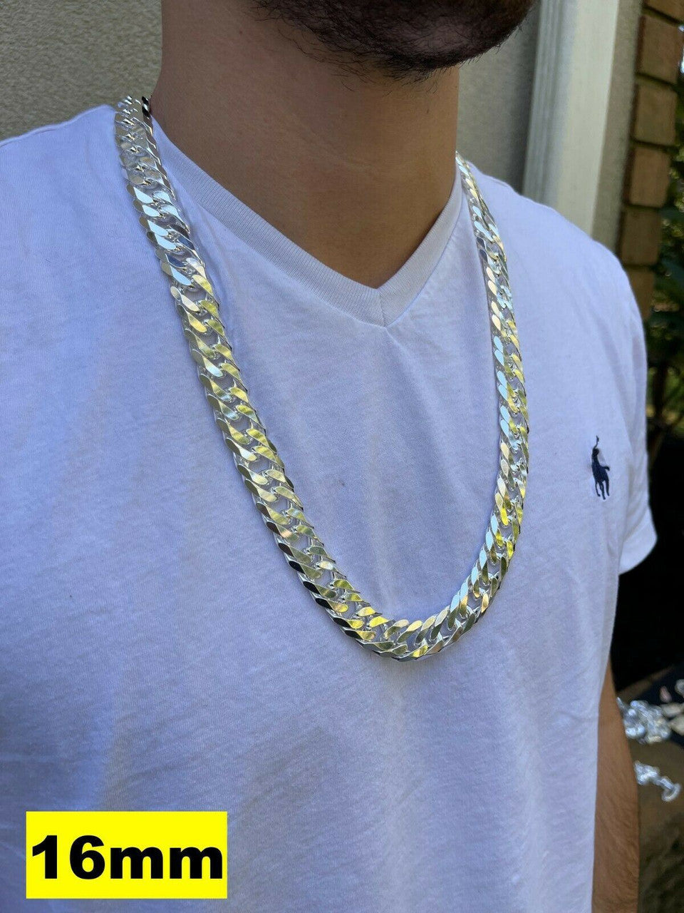 Tight Double Curb Chain Necklace Or Bracelet - 925 Sterling Silver - 7"-30" - 3.5mm-16mm