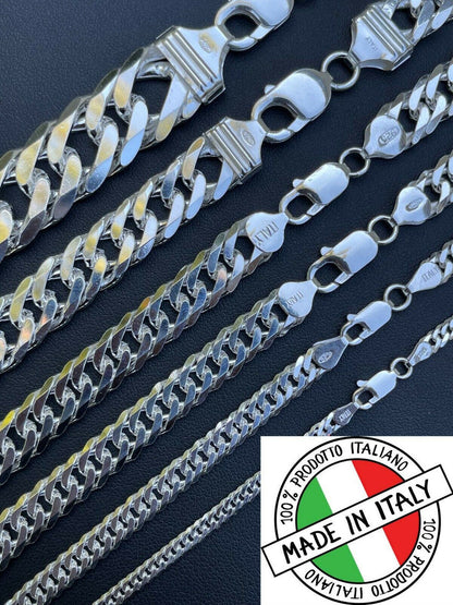 Tight Double Curb Chain Necklace Or Bracelet - 925 Sterling Silver - 7"-30" - 3.5mm-16mm