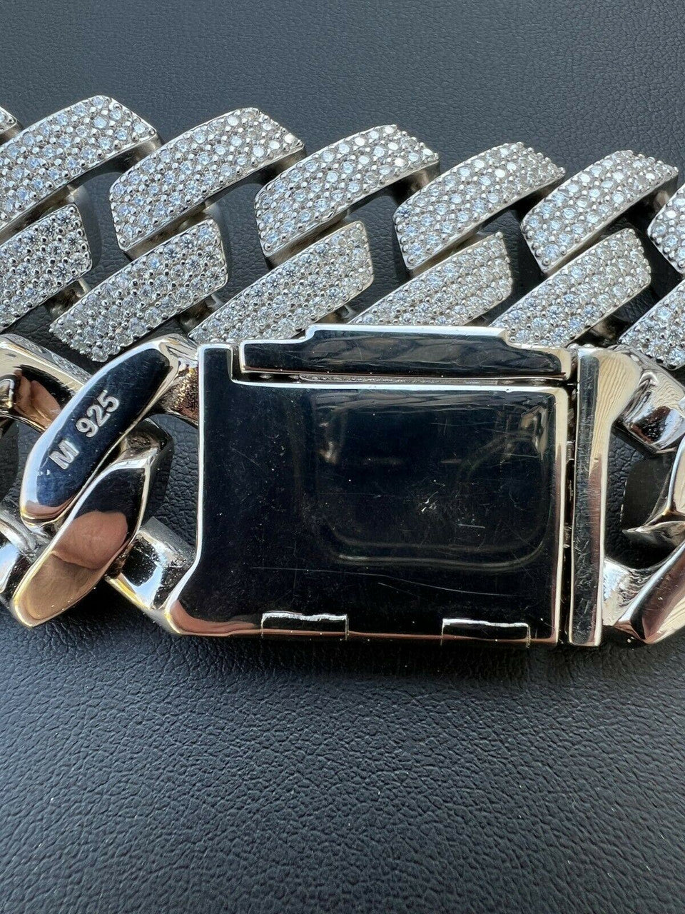 MOISSANITE Thick KILO Miami Cuban Link Prong Chain Necklace Iced Out - 925 Silver - 22mm - 16-30"